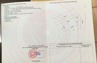 Cần bán Lô GÓC siêu đẹp tại Vĩnh Khúc, Văn Giang, Hưng Yên